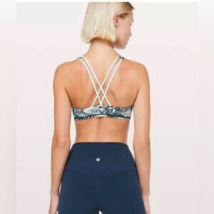 Lululemon | Free To Be Bra High Neck For Yoga | Wildwood Multi B&W | Size 12